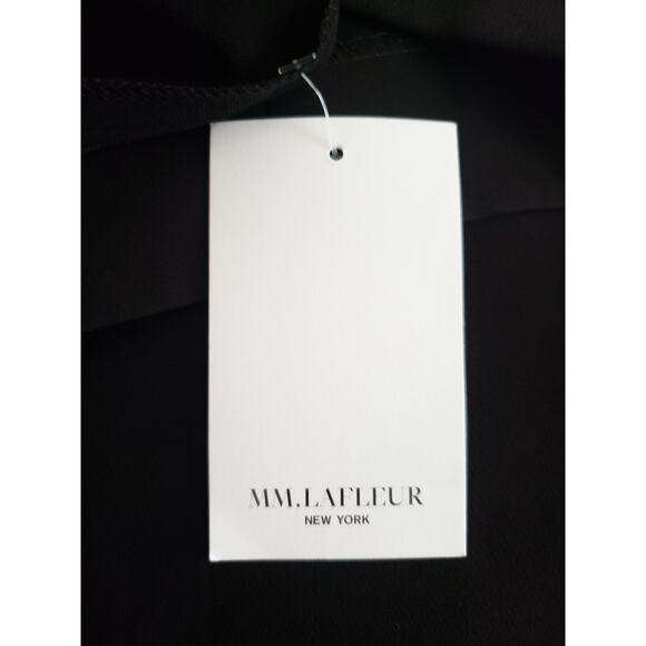 MM Lafleur NWT The Sarah 7.0 Dress Black Lightweight Crepe Size +3 - Picture 5 of 7